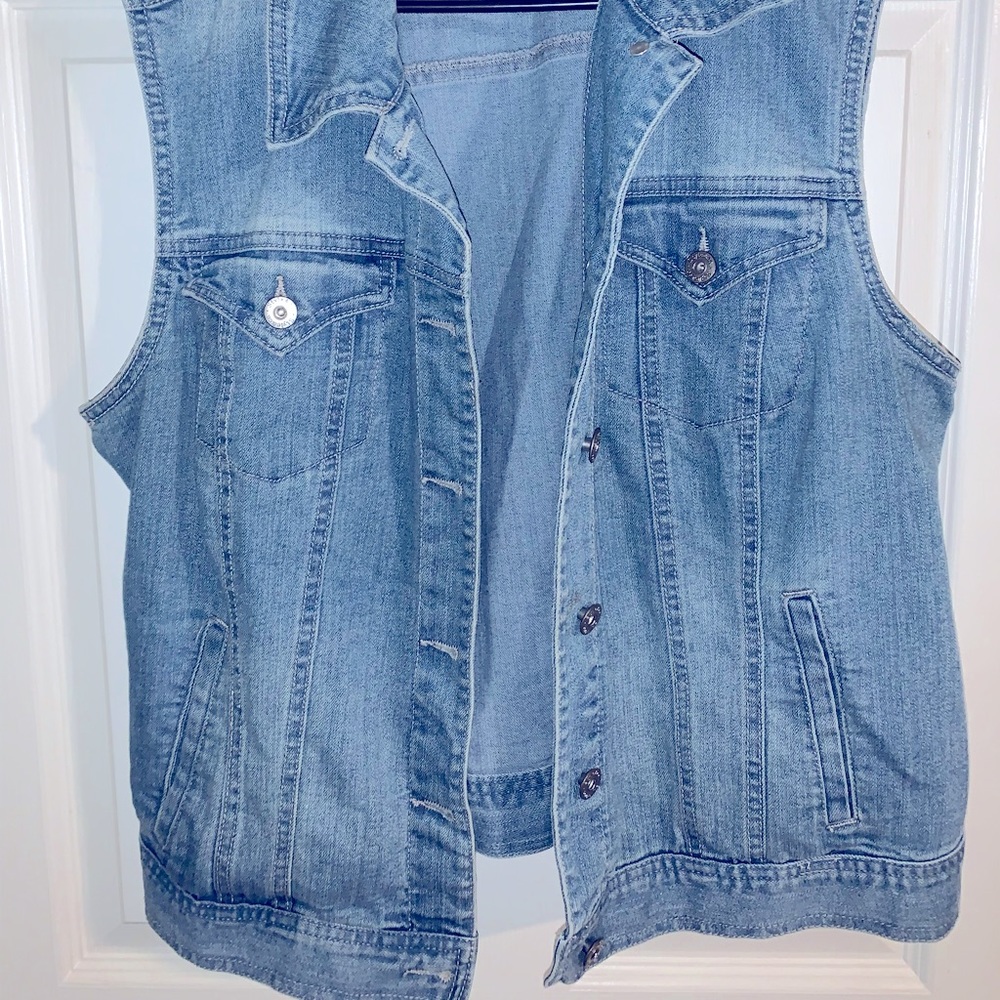 Style co denim vest size xl